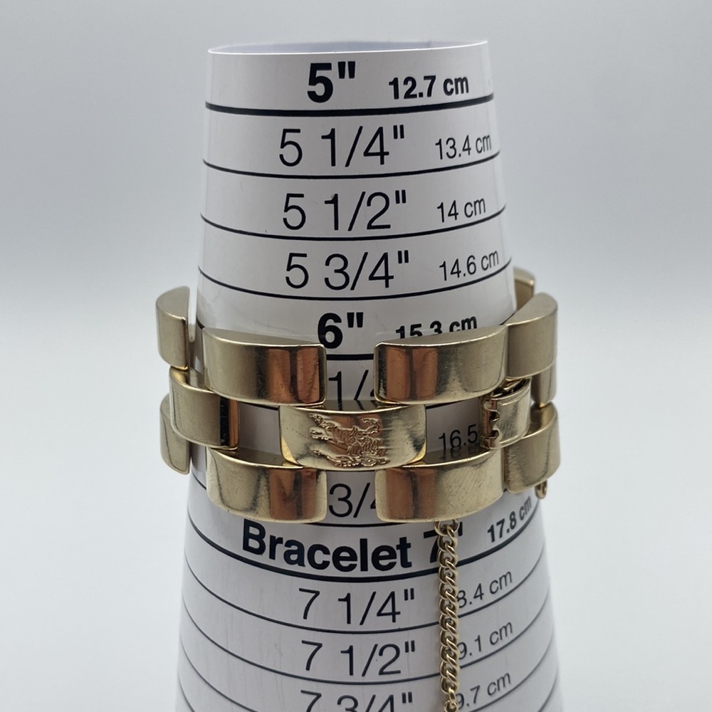 Burberry Gold-Tone Linked Bracelet - Picture 2 of 6